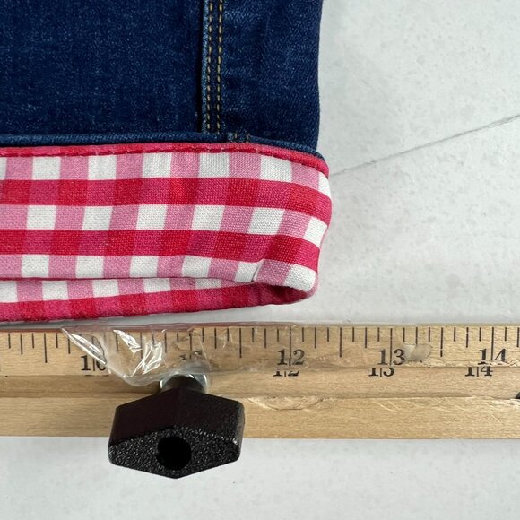 Judy Blue Jean Shorts Women's Plus 32* High Rise Blue Cuffed Denim Jorts Tag 1XL - Picture 11 of 16